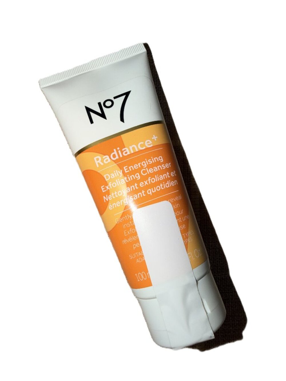 No7 Radiance+ Daily Energizing Exfoliating Cleanser 100ml 3.3oz